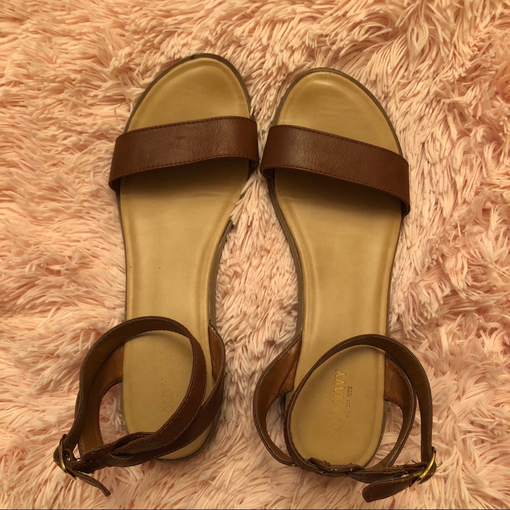 Old Navy Brown Strap Chunky Heeled Sandals
